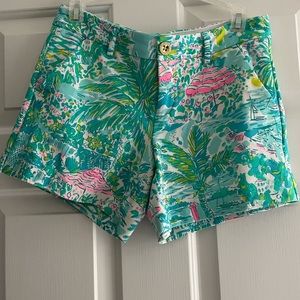 Lilly Pulitzer Callahan Knit Shorts in Sunshine City